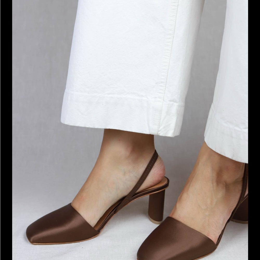 LOQ Felipa satin slingback heels (size 37) - Picture 2 of 9